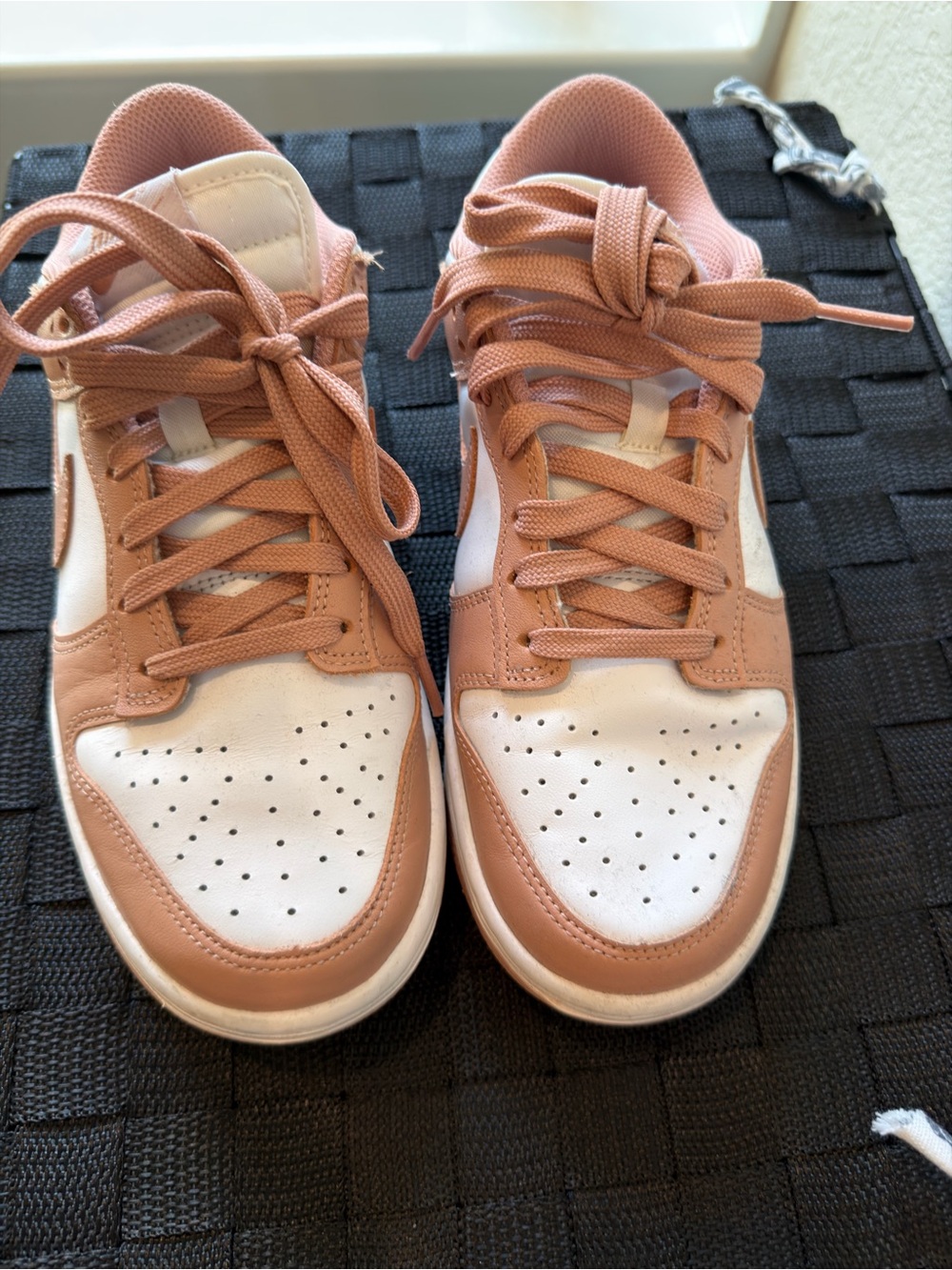 Nike Women’s Pink and White Low-Top Sneakers